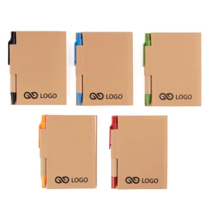 Bloc-notes Eco1 avec stylo - Vert