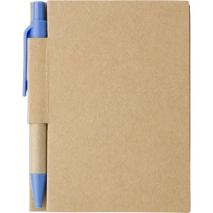 Bloc-notes Eco1 avec stylo - Bleu