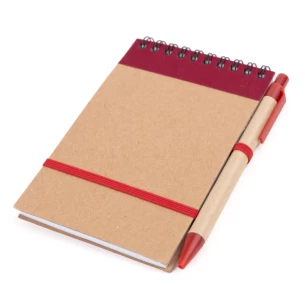 Bloc-notes Eco2 avec stylo - Bleu