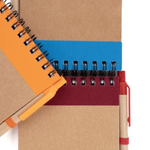 Bloc-notes Eco2 avec stylo - Noir