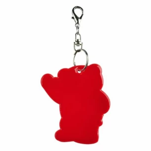 Porte-clés ourson réfléchissant - Rouge