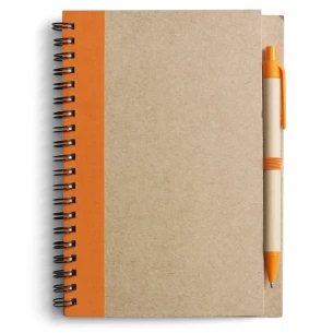 Bloc-notes Eco3 avec stylo - Orange