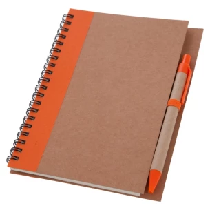 Bloc-notes Eco3 avec stylo - Orange
