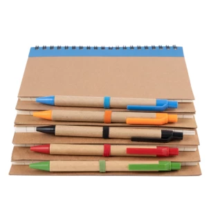 Bloc-notes Eco3 avec stylo - Orange