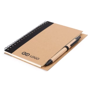 Bloc-notes Eco3 avec stylo - Orange