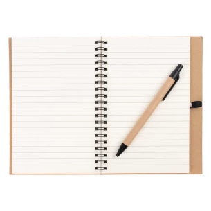 Bloc-notes Eco3 avec stylo - Bleu