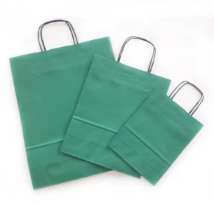 Sac en papier souple A4 - Vert