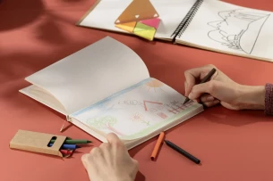 Crayons plume PANTO - Naturel