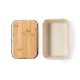 Boîte à déjeuner 1 L, couvercle en bambou - neutre