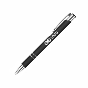 Stylo à bille Cosmo Rubber - Noir