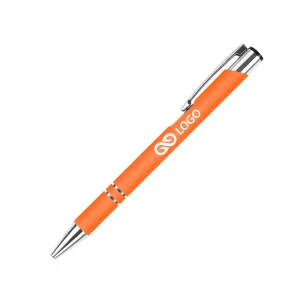 Stylo à bille Cosmo Rubber - Orange