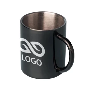 Mug en acier Hugo - Noir