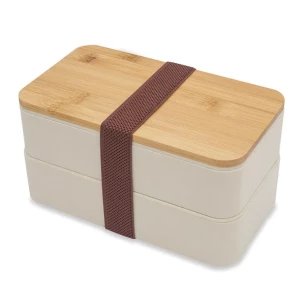 Victor lunch box double - Beige