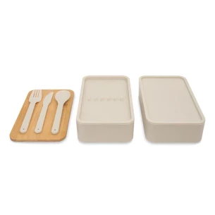 Victor lunch box double - Beige