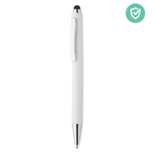 Antibact. Stylo avec stylet - BLAN Touch Pen - Blanc