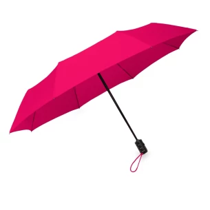 Parapluie pliant LEEDS, automatique - Rose