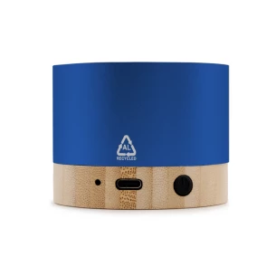 Enceinte sans fil 3 W en aluminium recyclé - Jaquann - bleu marine