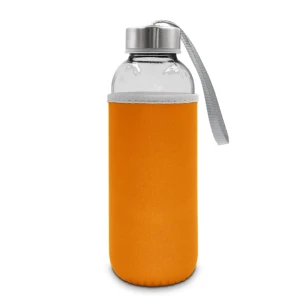 Bouteille en verre Bob de 420 ml - orange