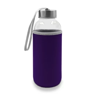 Bouteille en verre Bob de 420 ml - violette