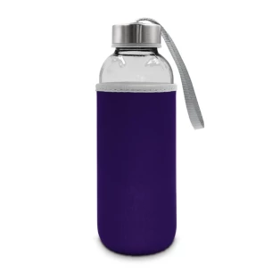 Bouteille en verre Bob de 420 ml - violette