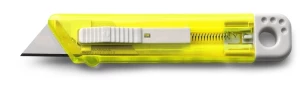Couteau à papier peint avec mécanisme de sécurité Rabel - jaune