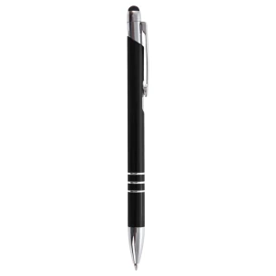 Stylo à bille, stylet Zachary - noir