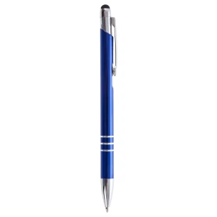 Stylo à bille, stylet Zachary - bleu marine