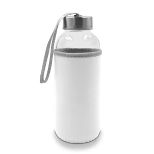 Bouteille en verre Bob de 420 ml - blanche