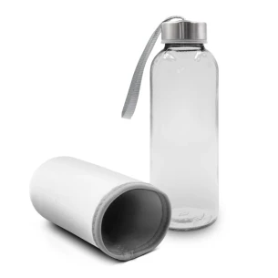 Bouteille en verre Bob de 420 ml - blanche