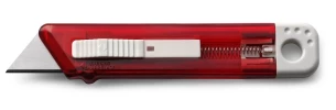 Couteau à papier peint avec mécanisme de sécurité Rabel - rouge
