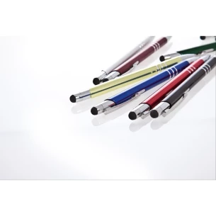 Stylo à bille, stylet Zachary - blanc