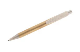 Stylo à bille en bambou BAMMO - beige