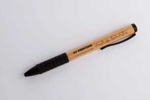 Stylo à bille en bambou RUB - marron