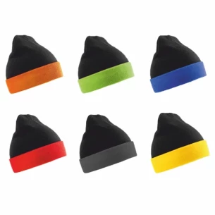 Bonnet d'hiver Arctos - Orange/Noir