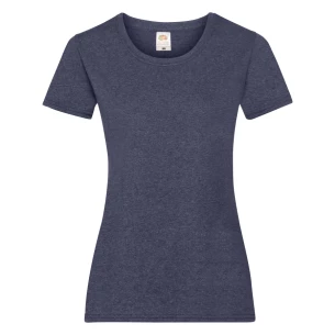 FOTL Lady-Fit ValueWeight T-Shirt - Bleu marine mélangé