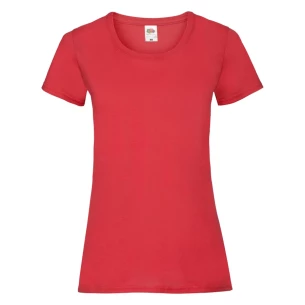 FOTL Lady-Fit ValueWeight T-shirt - Rouge