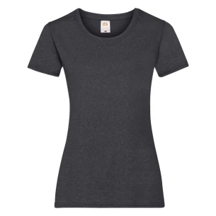 FOTL Lady-Fit ValueWeight T-Shirt - Gris foncé mélangé