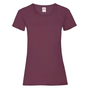 FOTL Lady-Fit ValueWeight T-shirt - Bourgogne