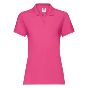 Polo Premium pour femmes Fruit Of The Loom - Rose