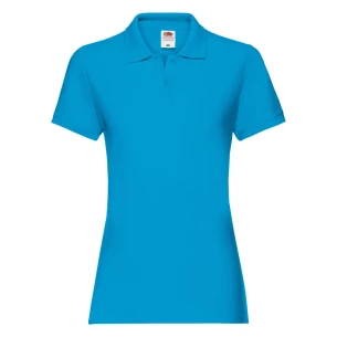 Polo Premium pour femmes Fruit Of The Loom - Bleu clair