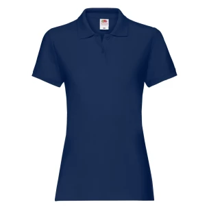 Polo femme Fruit Of The Loom Premium - Bleu marine