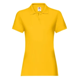 Polo Femme Fruit Of The Loom Premium - Jaune foncé