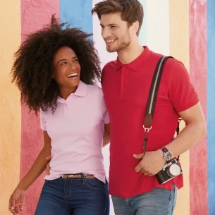Polo pour femmes Fruit Of The Loom Premium - Bleu marine foncé
