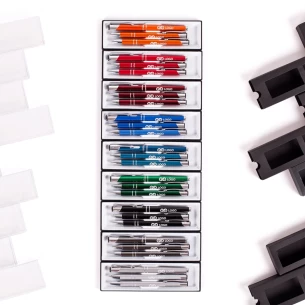 Parure de stylos et crayons Cosmo - Rouge