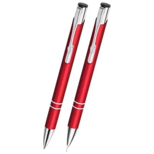 Parure de stylos et crayons Cosmo - Rouge
