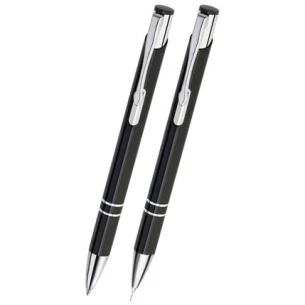 Parure de stylos et crayons Cosmo - Noir