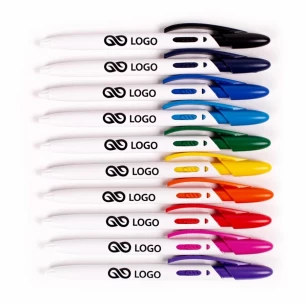 Stylo à bille Rico White - Noir