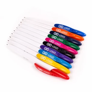 Stylo à bille Rico White - Noir