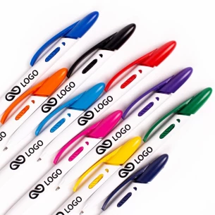 Stylo à bille Rico White - Noir