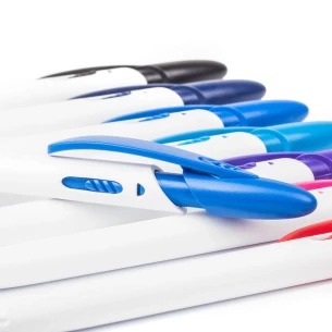 Stylo à bille Rico White - Noir